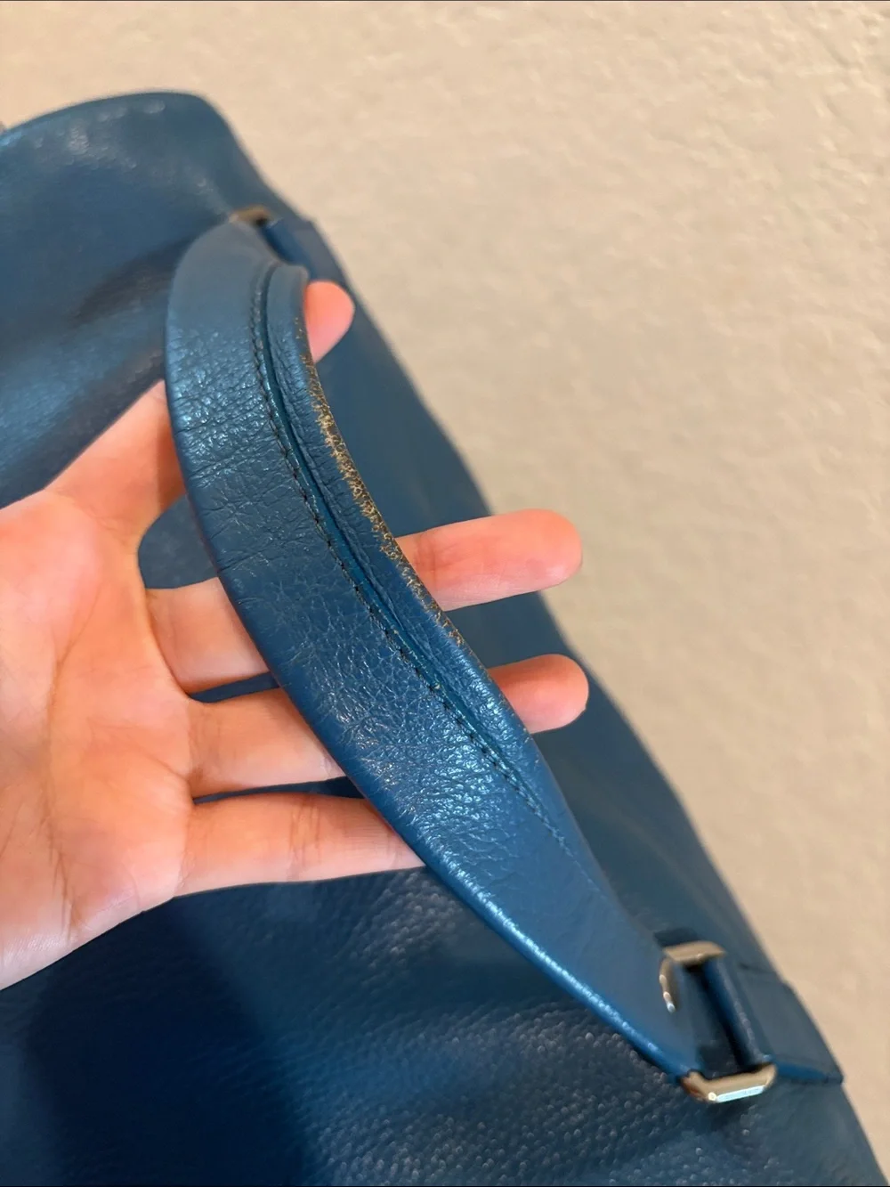 Zanellato Postina Leather Handbag Blue